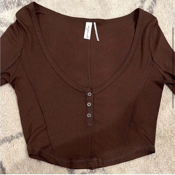 urban outfitters out from under brown long sleeve - Picture 3 of 5